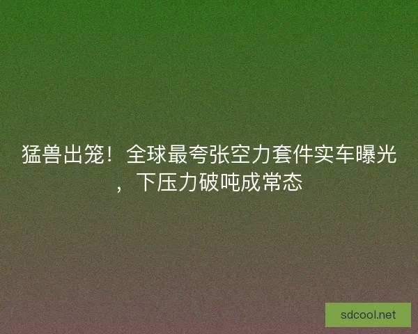 猛兽出笼！全球最夸张空力套件实车曝光，下压力破吨成常态